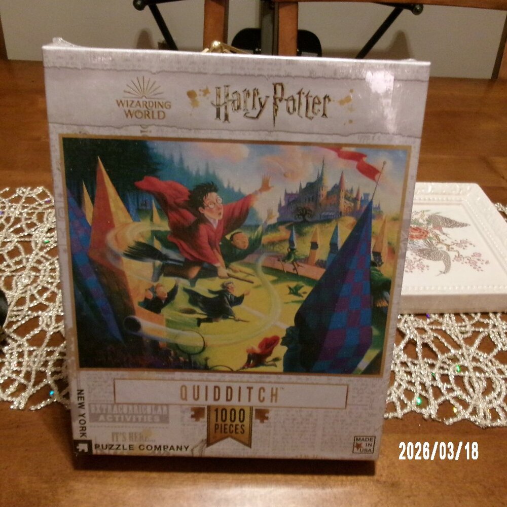 NY Puzzle Co ~ Harry Potter QUIDDITCH 1000 Piece Puzzle ~ New & Sealed USA